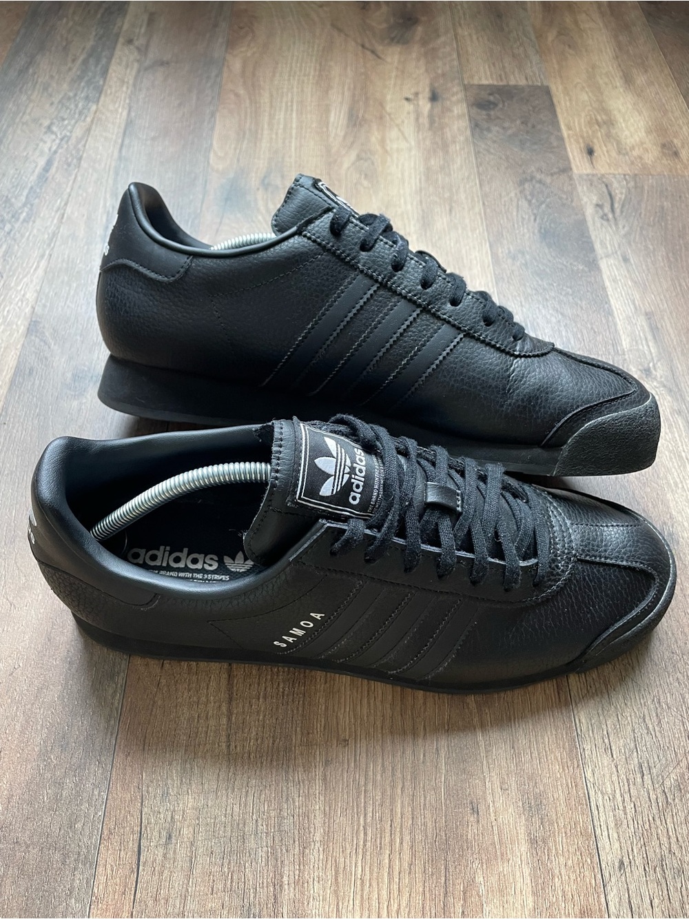 adidas Samba Leather Sneakers - Black